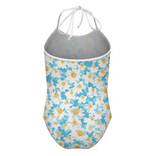 Cargar imagen en el visor de la galería, Bañador de una pieza con tirantes SDS301 para niñas personalizado con patrón foto texto