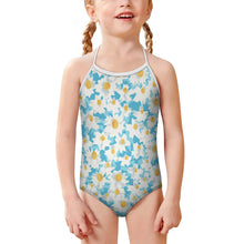 Cargar imagen en el visor de la galería, Bañador de una pieza con tirantes SDS301 para niñas personalizado con patrón foto texto