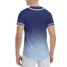 Cargar imagen en el visor de la galería, Camiseta de béisbol con botones completos para hombre J50T personalizado con patrón foto texto (impresión de imágenes múltiples)