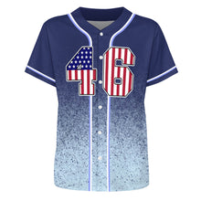 Cargar imagen en el visor de la galería, Camiseta de béisbol con botones completos para hombre J50T personalizado con patrón foto texto (impresión de imágenes múltiples)