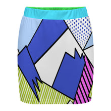 Cargar imagen en el visor de la galería, Minifalda de Mujer LM243 personalizado con patrón foto texto (impresión de imágenes múltiples)