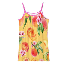 Cargar imagen en el visor de la galería, Minivestido de playa con tiras F28Q vestido tipo camisola informal personalizado con patrón foto texto (impresión de imágenes múltiples)