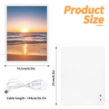 Cargar imagen en el visor de la galería, Espejo de luz nocturna personalizado con patrón foto texto