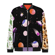 Cargar imagen en el visor de la galería, Chaqueta bomber totalmente estampada a la moda para hombre BMJ personalizado con patrón foto texto (impresión de imágenes múltiples)