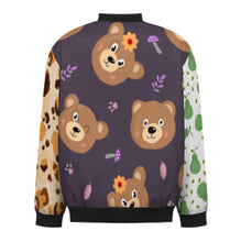 Cargar imagen en el visor de la galería, Chaqueta bomber totalmente estampada a la moda para hombre BMJ personalizado con patrón foto texto (impresión de imágenes múltiples)