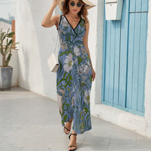 Cargar imagen en el visor de la galería, Vestido sin Manga con Cuello en V para Mujer NZ028 Personalizado con Impresión Completa con Foto Logo Patrón Texto (impresión de imagen única)