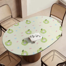 Cargar imagen en el visor de la galería, Mantel ovalado impermeable de hule JJ05191097 personalizado con patrón foto texto
