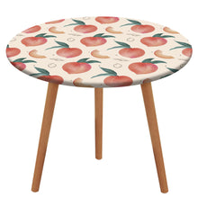 Cargar imagen en el visor de la galería, Funda de mantel redondo de tela oxford impermeable personalizado con patrón foto texto