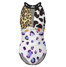 Cargar imagen en el visor de la galería, 2024 nuevo traje de baño de una pieza para mujer SDS2001 personalizado con patrón foto texto (impresión de imágenes múltiples)
