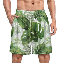 Cargar imagen en el visor de la galería, Pack de 1 pantalón corto de noche cómodo y suave para hombre LM012 personalizado con patrón foto texto (impresión de imagen única)