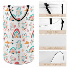 Cargar imagen en el visor de la galería, Cesta de lavandería plegable de gran capacidad personalizado con patrón foto texto