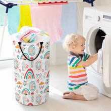 Cargar imagen en el visor de la galería, Cesta de lavandería plegable de gran capacidad personalizado con patrón foto texto