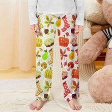 Cargar imagen en el visor de la galería, Pantalón de pijama de algodón puro D31P para niño / niña personalizado con patrón foto texto