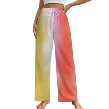 Cargar imagen en el visor de la galería, Pantalones de pijama sueltos para el hogar para mujer LM072 tallas S a 5XL personalizado con patrón foto texto (impresión de imagen única)