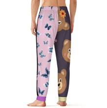 Cargar imagen en el visor de la galería, Pantalón de pijama suave para hombre D27P personalizado con patrón foto texto (impresión de imágenes múltiples)