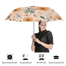 Cargar imagen en el visor de la galería, Paraguas de golf automático Y08 de dos pliegues (interior negro pegado/exterior impreso) personalizado con patrón foto texto