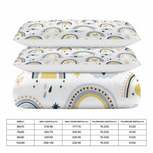 Cargar imagen en el visor de la galería, Juego de cama de 3 piezas estampado a una cara (1 funda nórdica + 2 fundas de almohada) personalizado con patrón foto texto