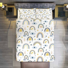 Cargar imagen en el visor de la galería, Juego de cama de 3 piezas estampado a una cara (1 funda nórdica + 2 fundas de almohada) personalizado con patrón foto texto