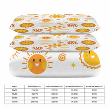 Cargar imagen en el visor de la galería, Juego de cama reversible de 3 piezas (1 funda nórdica + 2 fundas de almohada) estampado por ambos lados personalizado con patrón foto texto