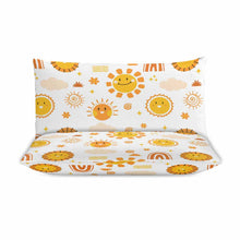 Cargar imagen en el visor de la galería, Juego de cama reversible de 3 piezas (1 funda nórdica + 2 fundas de almohada) estampado por ambos lados personalizado con patrón foto texto