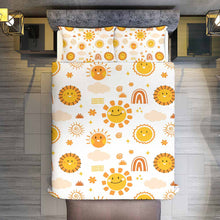 Cargar imagen en el visor de la galería, Juego de cama reversible de 3 piezas (1 funda nórdica + 2 fundas de almohada) estampado por ambos lados personalizado con patrón foto texto