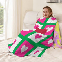 Cargar imagen en el visor de la galería, Bata de dormir unisex de manga larga de felpa acogedor LYQ129 personalizado con patrón foto texto (impresión de imágenes múltiples)