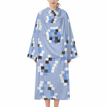 Cargar imagen en el visor de la galería, Bata de dormir unisex de felpa de manga larga cómoda LYQ129 personalizado con patrón foto texto (impresión de imagen única)