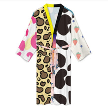 Cargar imagen en el visor de la galería, Albornoz de hombre LM003 pijama fino y cómodo personalizado con patrón foto texto (impresión de imágenes múltiples)