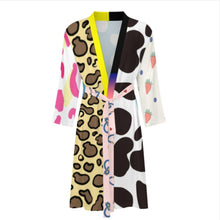 Cargar imagen en el visor de la galería, Albornoz de hombre LM003 pijama fino y cómodo personalizado con patrón foto texto (impresión de imágenes múltiples)