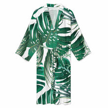 Cargar imagen en el visor de la galería, Albornoz de hombre LM003 adecuado para el baño salón dormitorio personalizado con patrón foto texto (impresión de imagen única)