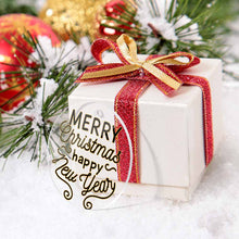 Cargar imagen en el visor de la galería, Adorno de árbol de Navidad de acrílico con colgante en varios estilos disponibles (forma circular, amor, Navidad) personalizado con patrón foto texto