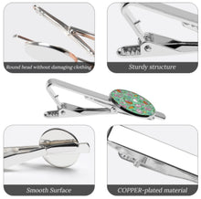 Cargar imagen en el visor de la galería, Pinzas para corbata (juego de 2 con diferentes diseños) personalizado con patrón foto texto