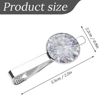 Cargar imagen en el visor de la galería, Pinzas para corbata paquete de un par impresas con el mismo patrón personalizado con patrón foto texto