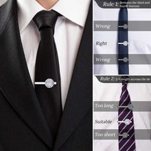 Cargar imagen en el visor de la galería, Pinzas para corbata paquete de un par impresas con el mismo patrón personalizado con patrón foto texto