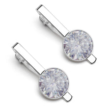 Cargar imagen en el visor de la galería, Pinzas para corbata paquete de un par impresas con el mismo patrón personalizado con patrón foto texto