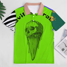 Cargar imagen en el visor de la galería, Polo de verano B612 de seda hielo para hombre personalizado con patrón foto texto (impresión de imágenes múltiples)