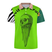 Cargar imagen en el visor de la galería, Polo de verano B612 de seda hielo para hombre personalizado con patrón foto texto (impresión de imágenes múltiples)