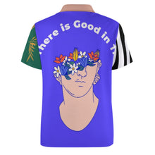 Cargar imagen en el visor de la galería, Polo de verano B612 de seda hielo para hombre personalizado con patrón foto texto (impresión de imágenes múltiples)