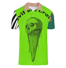 Cargar imagen en el visor de la galería, Polo de verano B612 de seda hielo para hombre personalizado con patrón foto texto (impresión de imágenes múltiples)