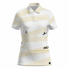 Cargar imagen en el visor de la galería, Polo de dos botones para mujer MWL637 personalizado con patrón foto texto (impresión de imagen única)