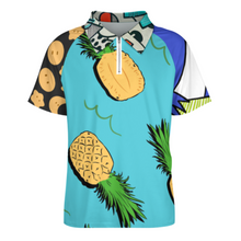 Cargar imagen en el visor de la galería, Polo deportivo ultraligero camisa funcional de manga corta para hombre con cremallera LTPL20 personalizado con foto patrón texto (impresión de imágenes múltiples)