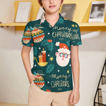 Cargar imagen en el visor de la galería, Polo de manga J62T corta para niño pequeño personalizado con patrón foto texto (impresión de imagen única)