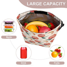 Cargar imagen en el visor de la galería, Bolsa de almuerzo aislada plegable portátil Bolsa de picnic Bolsa de almuerzo Bento personalizado con patrón foto texto