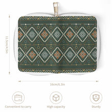 Cargar imagen en el visor de la galería, Tarjetero de piel personalizado con patrón foto texto (impresión de imagen única)