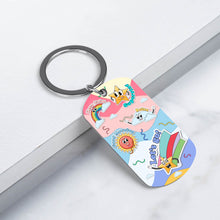 Cargar imagen en el visor de la galería, Llaveros de metal y placas de identificación con la misma imagen en ambos lados personalizado con patrón foto texto