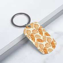 Cargar imagen en el visor de la galería, Llaveros y placas de identificación de metal con diferentes imágenes en ambos lados personalizado con patrón foto texto