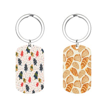 Cargar imagen en el visor de la galería, Llaveros y placas de identificación de metal con diferentes imágenes en ambos lados personalizado con patrón foto texto