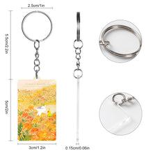 Cargar imagen en el visor de la galería, Llavero acrílico transparente (impresión a una cara) personalizado con patrón foto texto