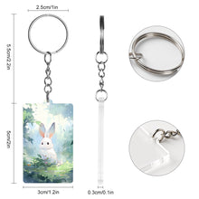 Cargar imagen en el visor de la galería, Llavero acrílico transparente Impresión a doble cara de 3 mm de espesor personalizado con patrón foto texto