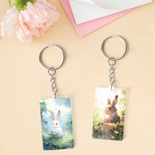 Cargar imagen en el visor de la galería, Llavero acrílico transparente Impresión a doble cara de 3 mm de espesor personalizado con patrón foto texto